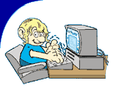 Duane the Dwarf working hard at his computer